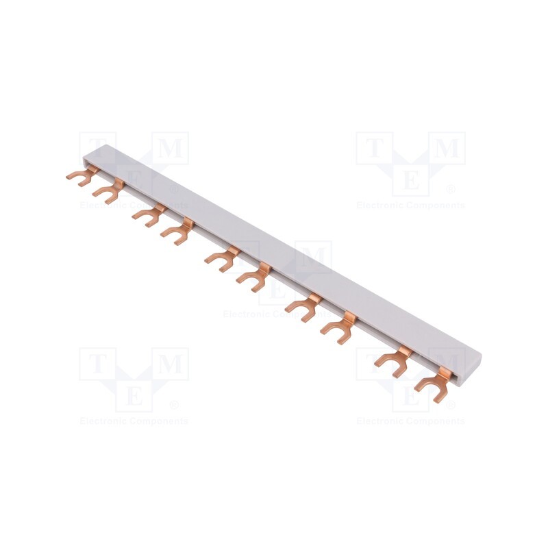 1 pcs x EATON ELECTRIC - EVG-2PHAS/10MODUL/HI - Busbar, 10mm2, Poles: 2, Urated: 240V,415V, Usurge rated: 4kV, fork