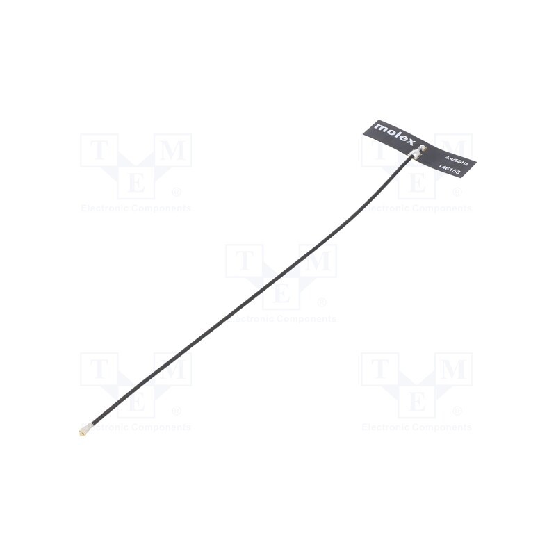1 pcs x MOLEX - 146153-1150 - Antenna, Bluetooth,WiFi,ZigBee, 2.8dBi,3.7dBi, linear, 34.9x9mm