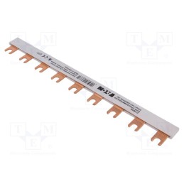 1 pcs x EATON ELECTRIC - EVG-1PHAS/9MODUL/HI - Busbar, 10mm2, Poles: 1, Urated: 240V,415V, Usurge rated: 4kV, fork