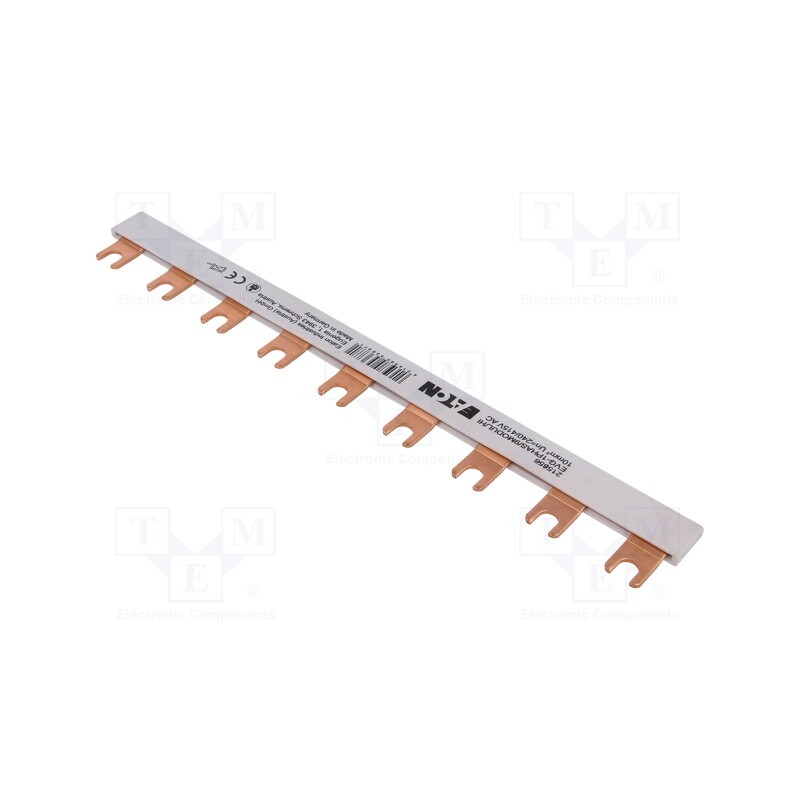 1 pcs x EATON ELECTRIC - EVG-1PHAS/9MODUL/HI - Busbar, 10mm2, Poles: 1, Urated: 240V,415V, Usurge rated: 4kV, fork
