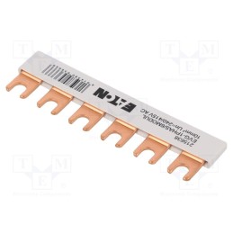 1 pcs x EATON ELECTRIC - EVG-1PHAS/6MODUL - Busbar, 10mm2, Poles: 1, Urated: 240V,415V, Usurge rated: 4kV, fork