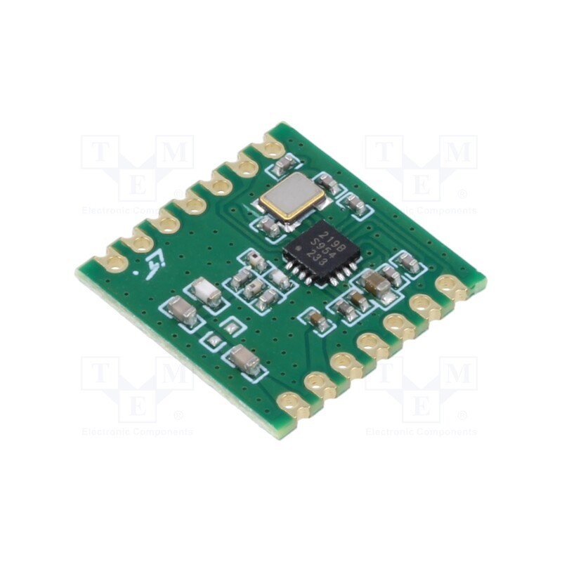 1 pcs x HOPE MICROELECTRONICS - RFM219BW-868S2 - Module: RF, FM receiver, FSK,GFSK,GMSK,MSK,OOK, 868MHz, -119dBm