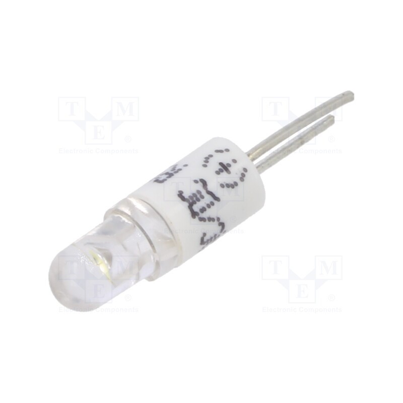 1 pcs x CML INNOVATIVE TECHNOLOGIES - 1501535W3 - Indicator: LED, BI-PIN, white, plastic, 24VAC, 24VDC, Leads: 2pin