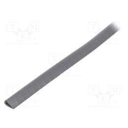 1 rol x KURANT - OKB-N-2 GRAY - Hole and edge shield, PVC, L: 10m, grey, H: 10mm, W: 5.5mm, -30÷70°C