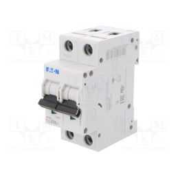 1 pcs x EATON ELECTRIC - PL6-D10/2 - Circuit breaker, 230/400VAC, Inom: 10A, Poles: 2, Charact: D, 6kA