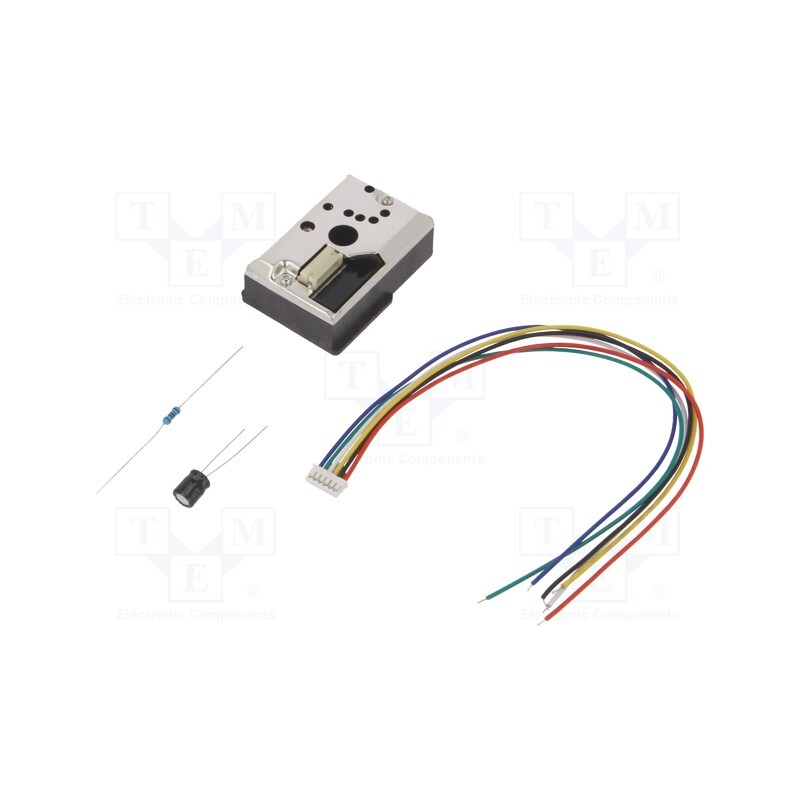 1 pcs x OKYSTAR - OKY3482 - Sensor: dust, 5VDC, IC: GP2Y1014AU