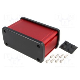 1 pcs x GAINTA - ALUG705RD060 -AS - Enclosure: multipurpose, X: 115.1mm, Y: 69mm, Z: 51.6mm, aluminium