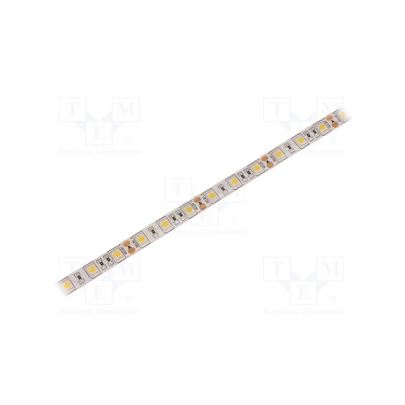 1 m x WISVA OPTOELECTRONICS - HH-S60F010-5050-12 NW WHITE PCB IP65 - LED tape, white neutral, 5050, 12V, LED/m: 60, 10mm, white 