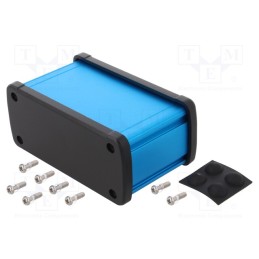 1 pcs x GAINTA - ALUG705BU060 -AS - Enclosure: multipurpose, X: 115.1mm, Y: 69mm, Z: 51.6mm, aluminium
