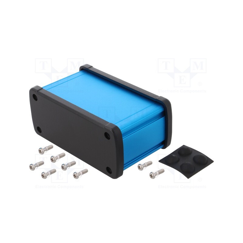 1 pcs x GAINTA - ALUG705BU060 -AS - Enclosure: multipurpose, X: 115.1mm, Y: 69mm, Z: 51.6mm, aluminium