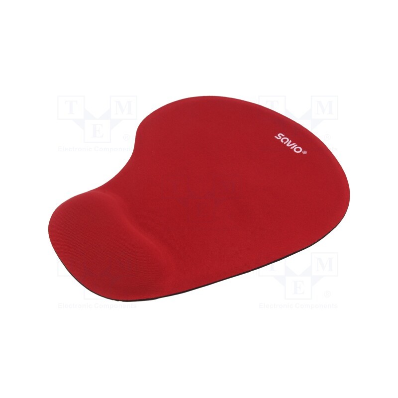 1 pcs x SAVIO - SAVMP-01R - Mouse pad, red, Features: gel