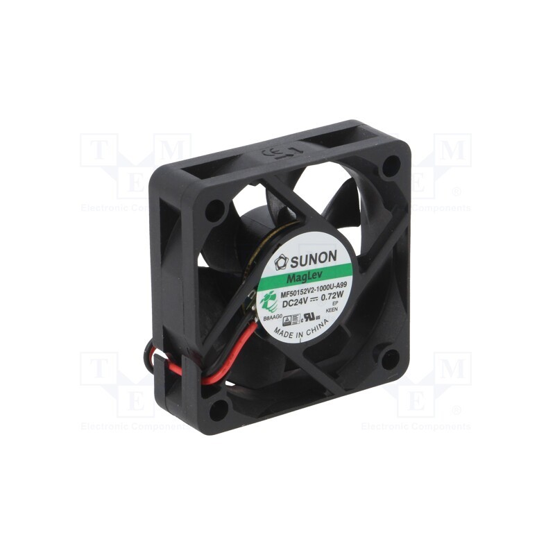 1 pcs x SUNON - MF50152V2-1000U-A99 - Fan: DC, axial, 24VDC, 50x50x15mm, 21.97m3/h, 29dBA, Vapo, 5000rpm