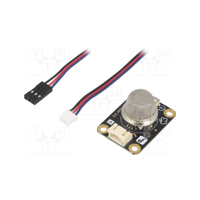 1 pcs x DFROBOT - SEN0130 - Sensor: gas level, propane-butane (LPG), analog, 5VDC, MQ-5, Ch: 1