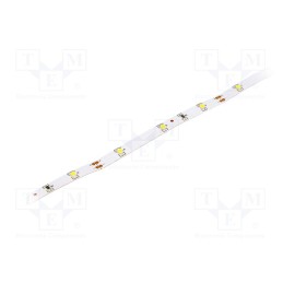 1 m x OPTOFLASH - OPWH3528-6012S - LED tape, white cold, 3528, 12V, LED/m: 60, 8mm, white PCB, 120°