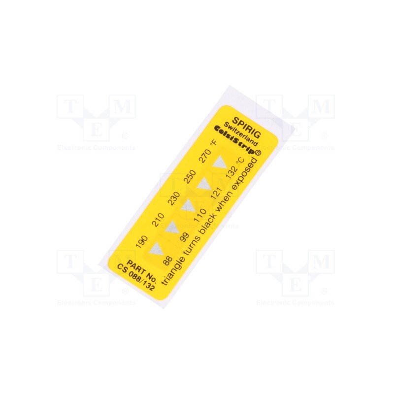 1 pcs x SPIRIG - CS-088/132 - Temperature indicator, 88°C,99°C,110°C,121°C,132°C, °C,°F