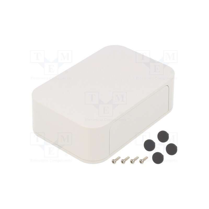 1 pcs x TAKACHI - PF13-4-9W - Enclosure: with panel, PF, X: 125mm, Y: 85mm, Z: 35mm, ABS, white, IP40