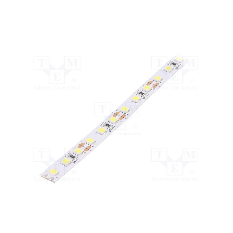 1 m x LEDDEX - LS-L120-9.6W-6500K - LED tape, white cold, 2835, 12V, LED/m: 120, 8mm, IP20, 120°, 9.6W/m