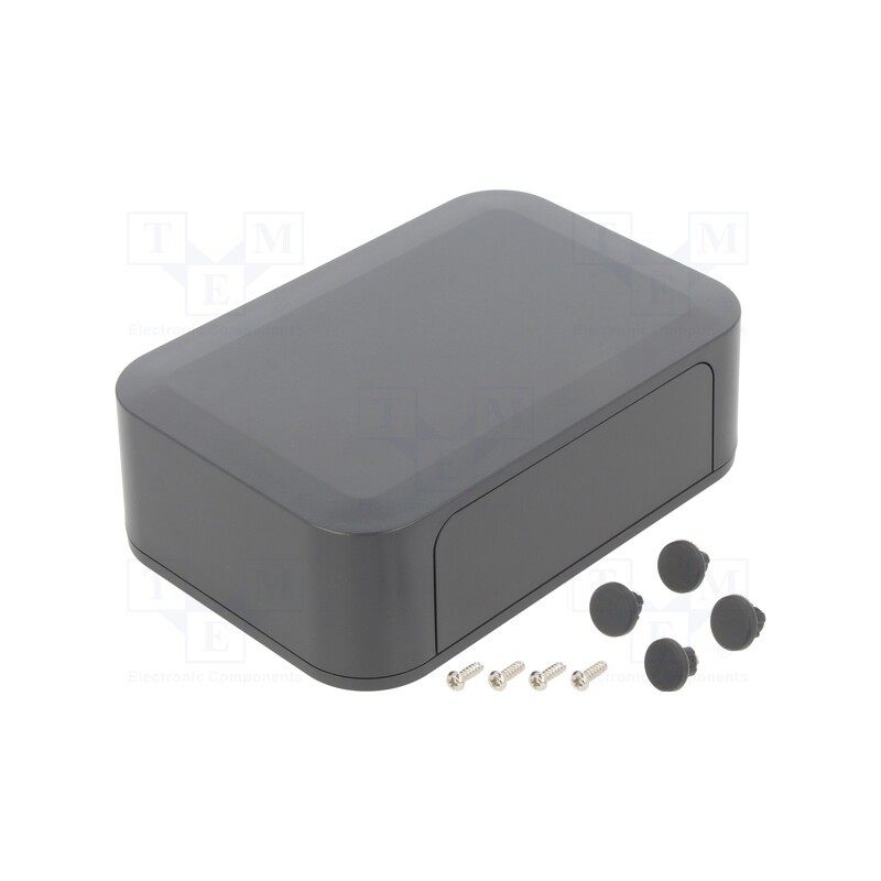 1 pcs x TAKACHI - PF13-4-9D - Enclosure: with panel, PF, X: 125mm, Y: 85mm, Z: 35mm, ABS, dark grey