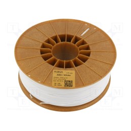 1 rol x ROSA 3D - 5907753133083 - Filament: ABS+, 1.75mm, white, 230÷270°C, 1kg, Table temp: 80÷110°C