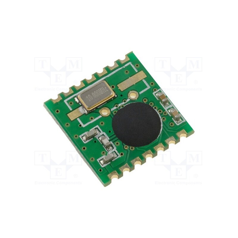 1 pcs x HOPE MICROELECTRONICS - RFM01 433S2 - Module: RF, FM receiver, FSK, 433.92MHz, SPI, -109dBm, 2.2÷5.4VDC
