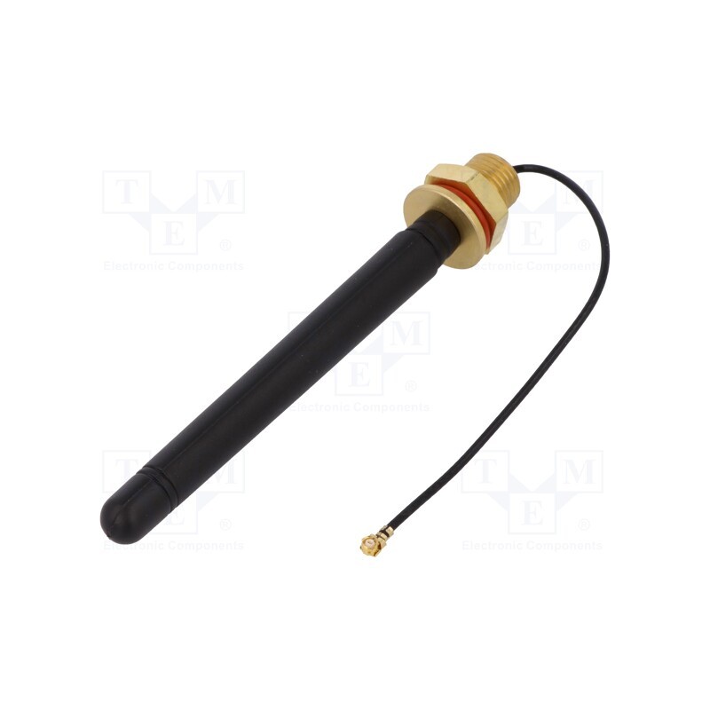 1 pcs x SR PASSIVES - GSM-ANT110 - Antenna, GSM, 2dBi, linear, screw type, 50Ω, I-PEX (u.FL), -40÷85°C