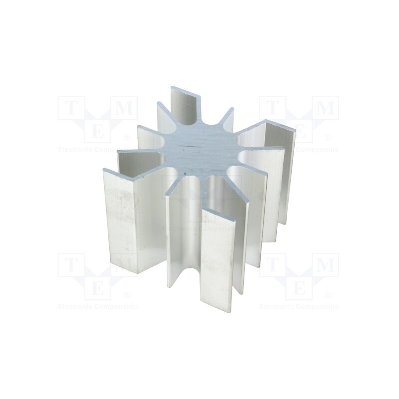 1 pcs x FISCHER ELEKTRONIK - SK4650AL - Heatsink, LED, L: 51.5mm, W: 51mm, Ø: 26mm, H: 50mm