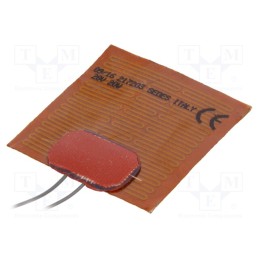 1 pcs x SEDES GROUP - 541206400 - Heating mat, polyamide, 50x50mm, 28V, 20W, -20÷250°C, 2.5W/cm2