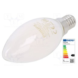 1 pcs x PHILIPS - 8718699763398 - LED lamp, warm white, E14, 230VAC, 470lm, P: 4.3W, 2700K, CRImin: 80