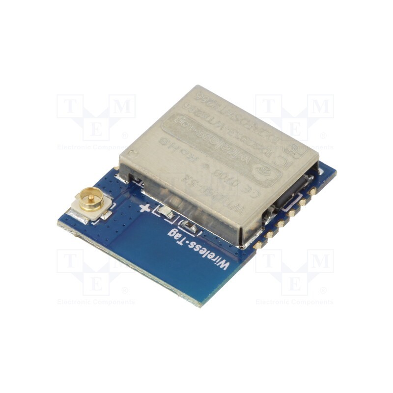 1 pcs x WIRELESS-TAG - WT8266-S2-HQ - Module: WiFi, FTP,HTTP,IPv4,TCP,UDP, SMD, 18.6x15x0.8mm