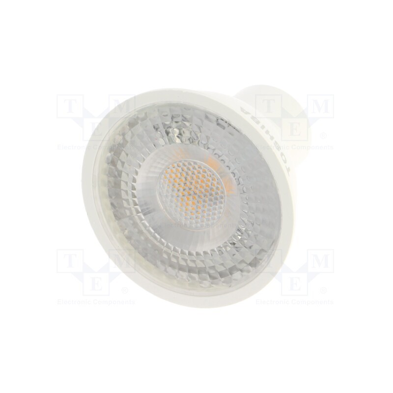1 pcs x TOSHIBA LED LIGHTING - DELS-GU34004T8AE21 - LED lamp, warm white, GU10, 230VAC, 345lm, 4W, 38°, 3000K, CRImin: 80