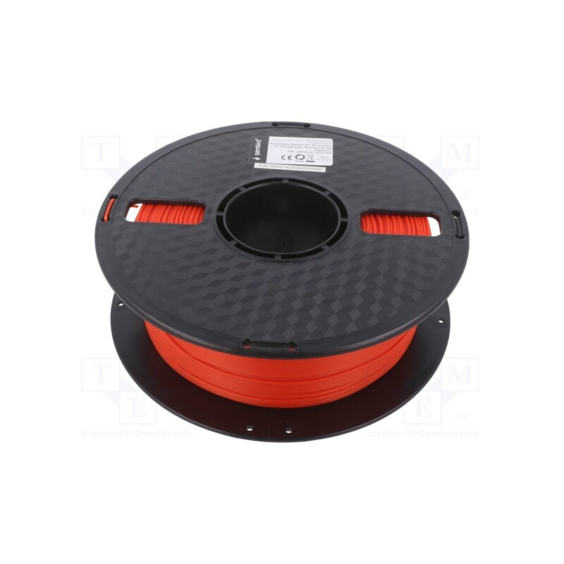 1 rol x GEMBIRD - 3DP-PLA1.75-01-FR - Filament: PLA, 1.75mm, bright red, 190÷220°C, 1kg