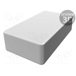 1 pcs x HAMMOND - 1550WBBK - Enclosure: multipurpose, X: 64mm, Y: 115mm, Z: 30mm, 1550, aluminium