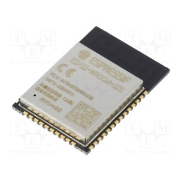 1 pcs x ESPRESSIF - ESP32-WROOM-32E-N4 - Module: IoT, Bluetooth Low Energy,WiFi, PCB, SMD, 18x25.5x3.1mm