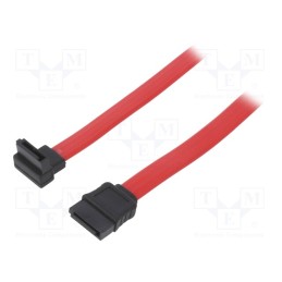 1 pcs x QOLTEC - 50470 - Cable: SATA, SATA L-Type angled plug,SATA L-Type plug, 0.5m