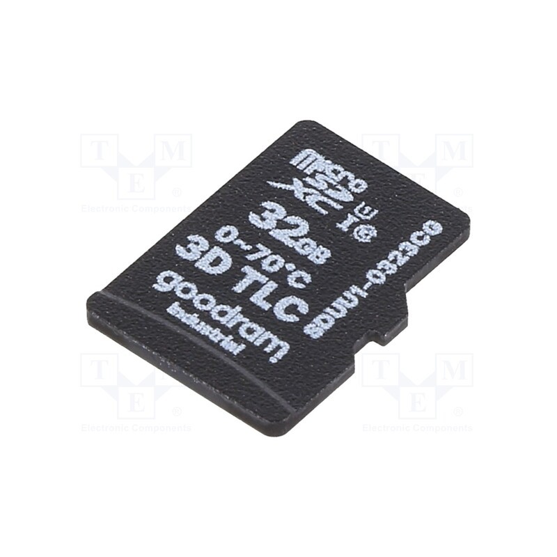 1 pcs x GOODRAM INDUSTRIAL - SDUU1-0323CG - Memory card, industrial, 3D TLC,microSD, UHS I U1, 32GB, 0÷70°C