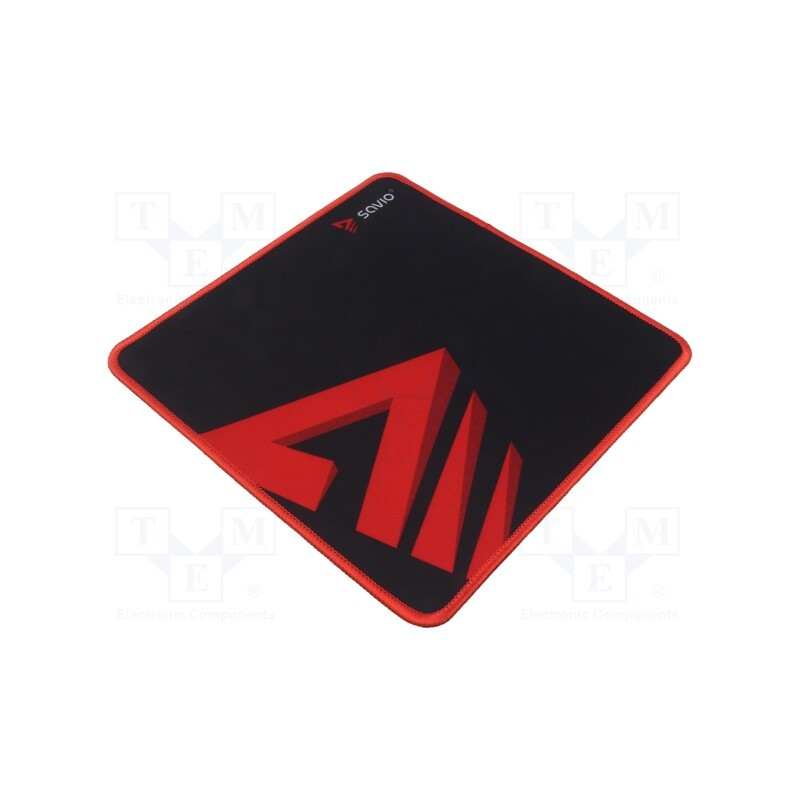 1 pcs x SAVIO - SAVGTDS - Mouse pad, black,red, 250x250x2mm
