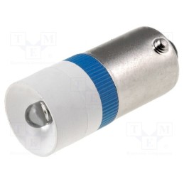 1 pcs x SIGNAL-CONSTRUCT - MEDB2548BR - LED lamp, blue, BA9S, 230VAC