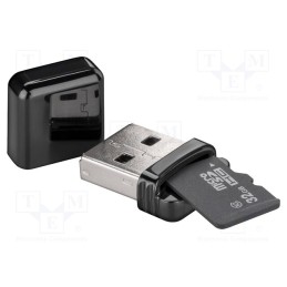 1 pcs x Goobay - 38656 - Card reader: external, USB A, USB 2.0, Communication: USB, 1Gbps
