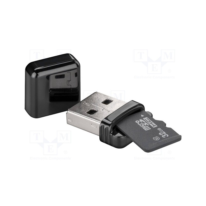 1 pcs x Goobay - 38656 - Card reader: external, USB A, USB 2.0, Communication: USB, 1Gbps