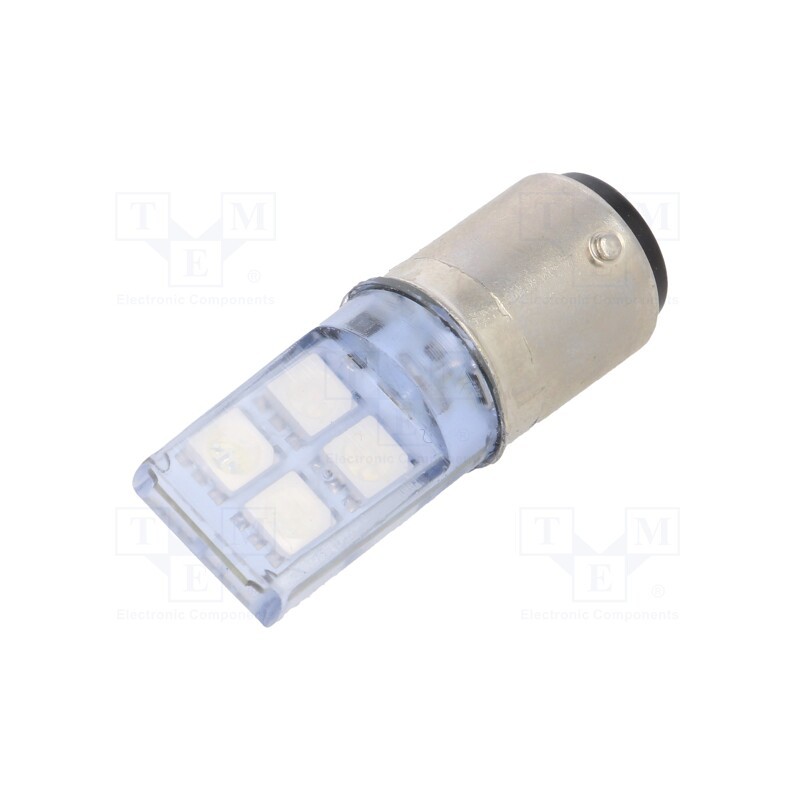 1 pcs x POLAM-ELTA - LB-BA15D-24AC/DC SPECIAL - LED lamp, blue, BA15D, 24VDC, 24VAC