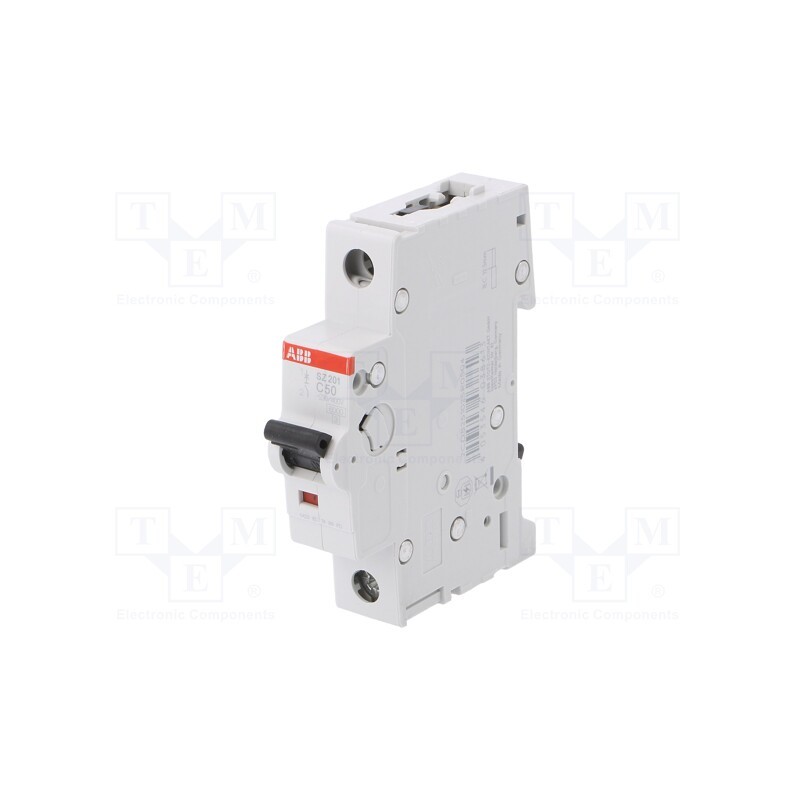 1 pcs x ABB - 2CDS251025R0504 - Circuit breaker, 230VAC, Inom: 50A, Poles: 1, Charact: C, 6kA, IP20