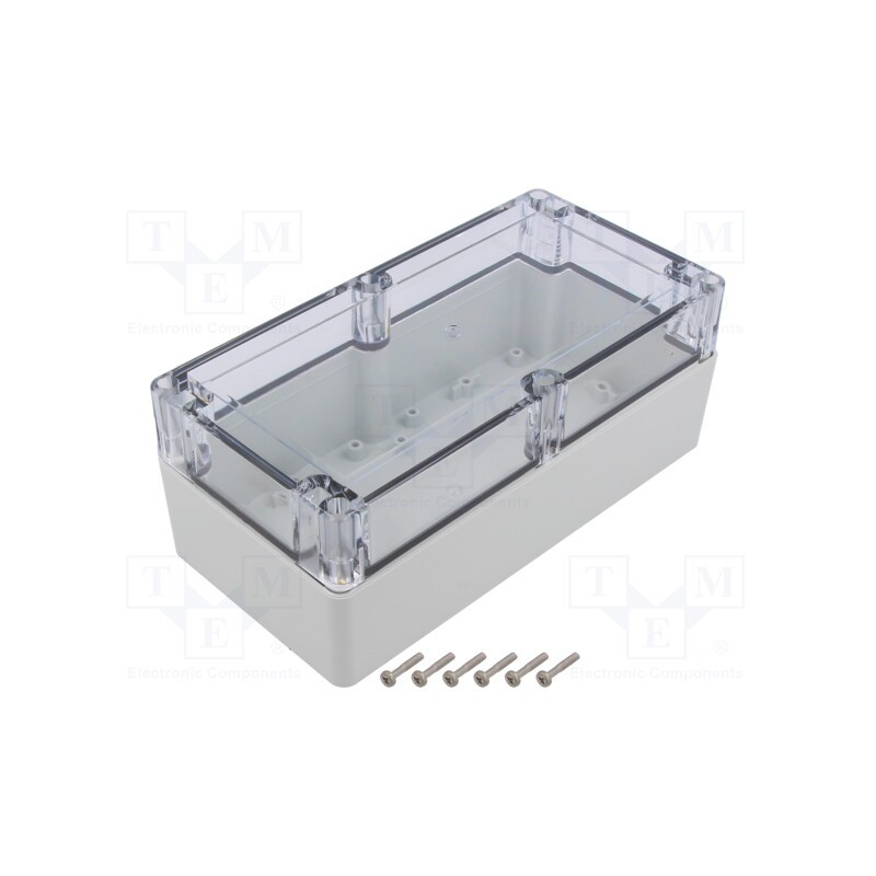 1 pcs x KRADEX - ZP200.100.75SJP TM PC - Enclosure: multipurpose, X: 100mm, Y: 200mm, Z: 75mm, ZP, light grey