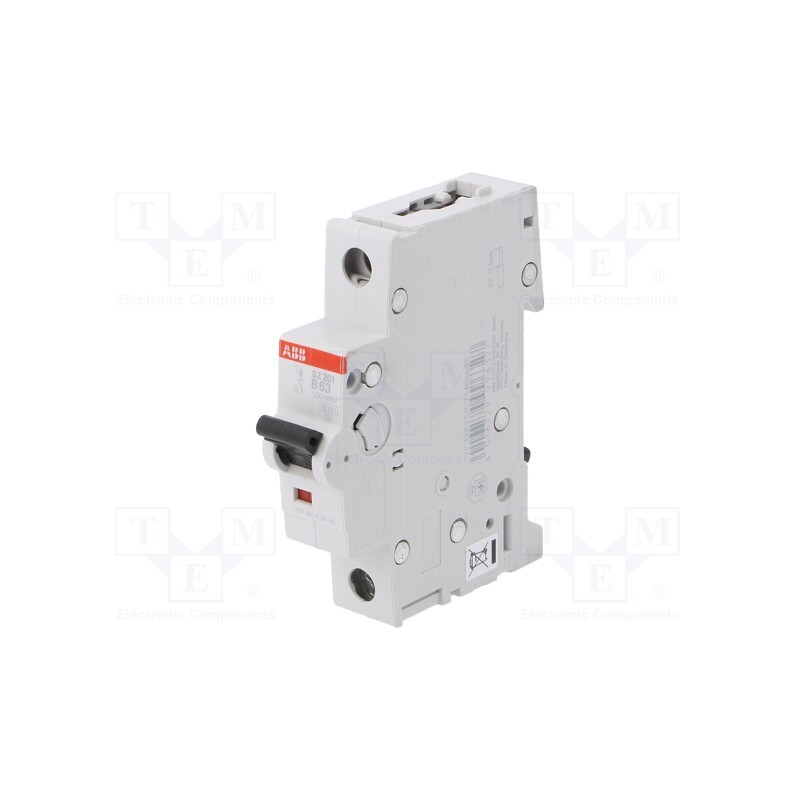 1 pcs x ABB - 2CDS251025R0635 - Circuit breaker, 230VAC, Inom: 63A, Poles: 1, Charact: B, 6kA, IP20