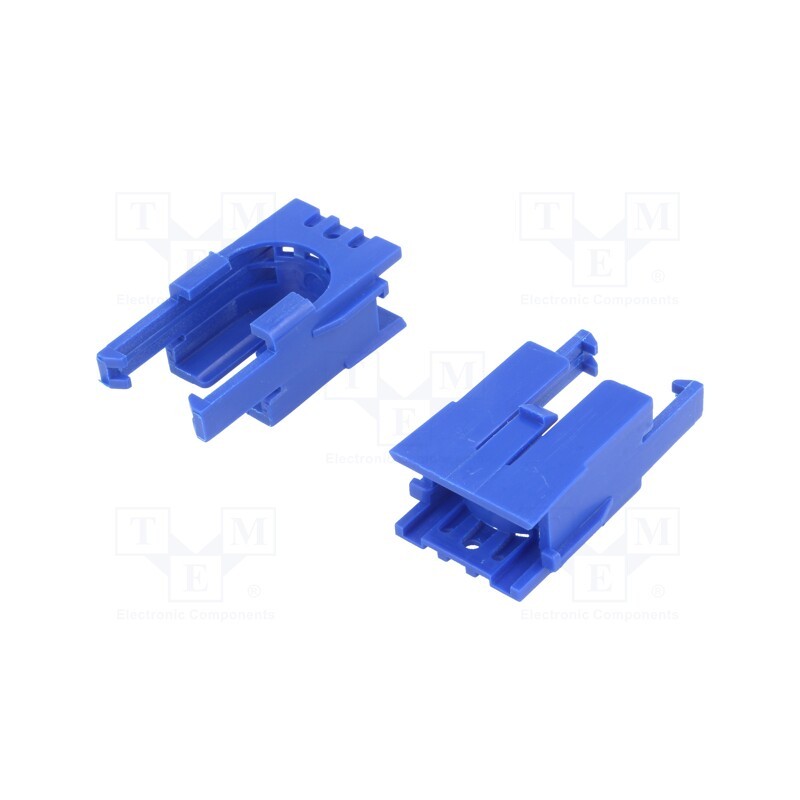 1 set x POLOLU - ROMI CHASSIS MOTOR CLIP PAIR - BLUE - Bracket, blue, POLOLU Romi