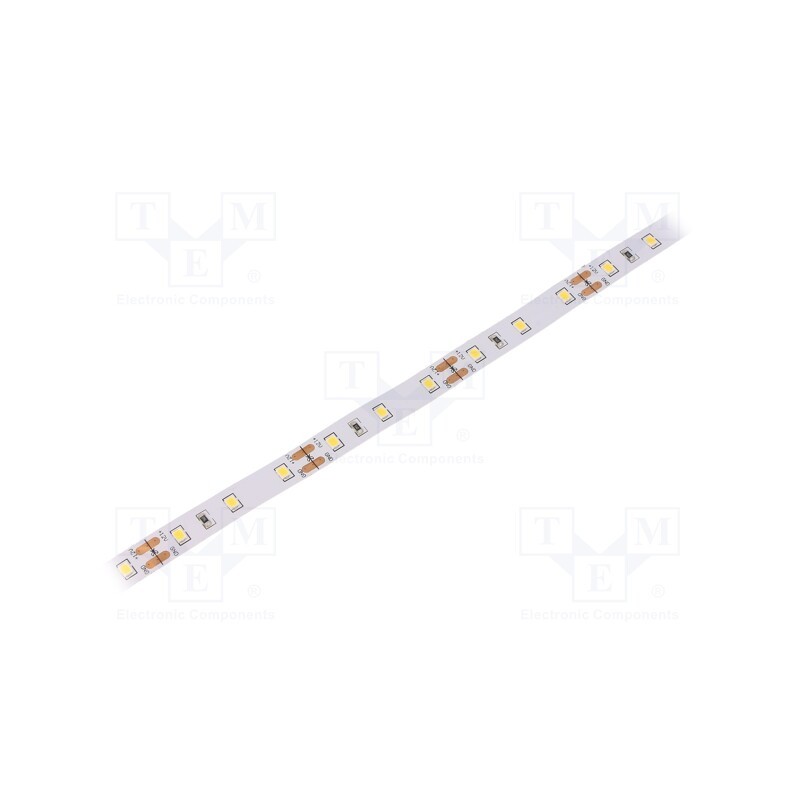 1 m x WISVA OPTOELECTRONICS - HH-S60F010-2835-12 WW WHITE PCB IP20 - LED tape, white warm, 2835, 12V, LED/m: 60, 10mm, white PCB