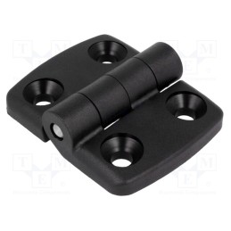 1 pcs x FATH - 095K3030F00 - Hinge, Width: 59mm, polyamide, black, H: 48mm