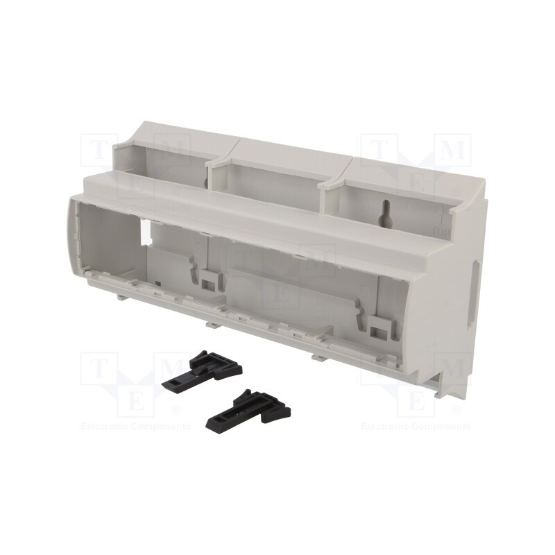 1 pcs x ITALTRONIC - 15.1201000.BL - Enclosure: for DIN rail mounting, Y: 110mm, X: 210mm, Z: 62mm, grey