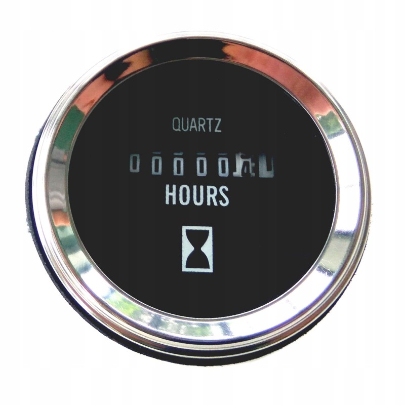 Motor hour counter, working hours 12v 24v 52mm
