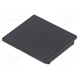 1 set x TOPMET - V4970002 -AS - Cap for LED profiles, black, 2pcs, ABS, Kind of shutter: D