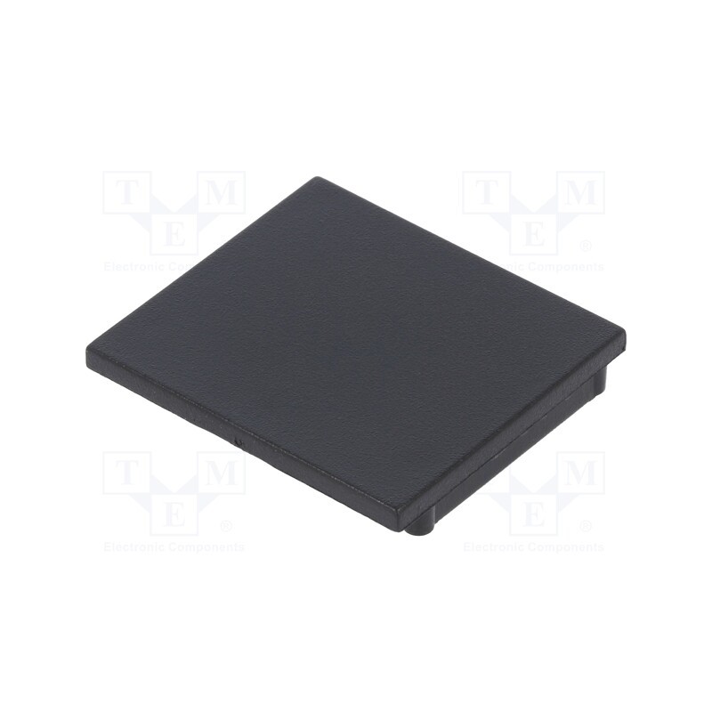 1 set x TOPMET - V4970002 -AS - Cap for LED profiles, black, 2pcs, ABS, Kind of shutter: D